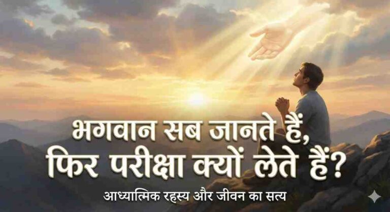 भगवान सब जानते हैं, फिर भी परीक्षा क्यों लेते हैं? जानिए इसका गहरा आध्यात्मिक रहस्य