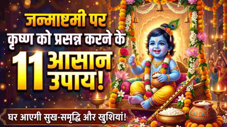 जन्माष्टमी पर भगवान कृष्ण को प्रसन्न करने के 11 आसान उपाय, घर में आएगी सुख-समृद्धि 